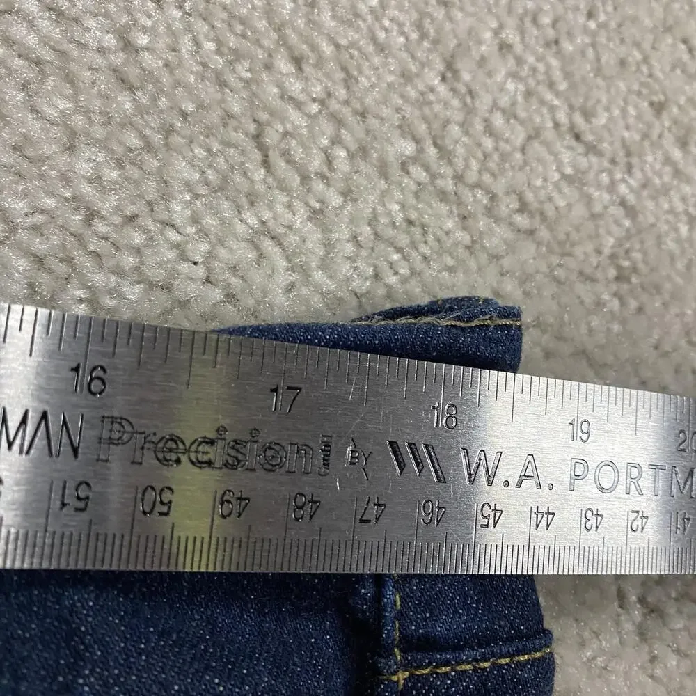 Levis 513 Jeans Mens 36x30 Blue Slim Straight Leg Stretch Denim Dark Wash - Picture 5 of 10
